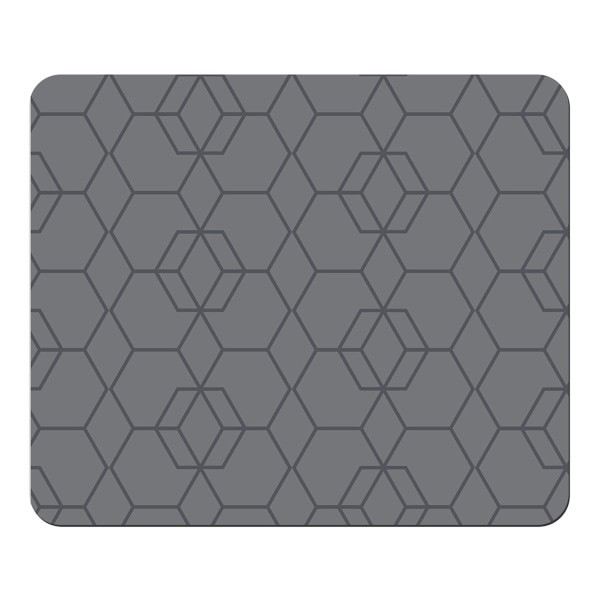 Realspace Fashion Chair Mat, 35" X 40", Dark Gray Hexagon 1 ct Shipt