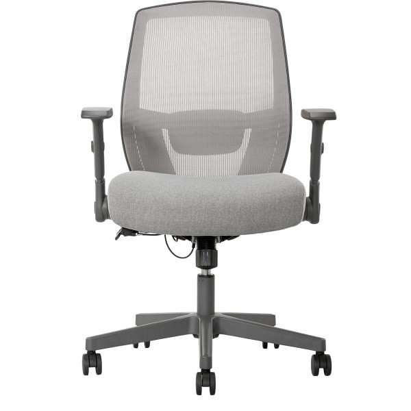 slide 3 of 4, Serta Sittrue Rayne Ergonomic Mesh/Fabric Mid-Back Task Chair, Gray, 1 ct