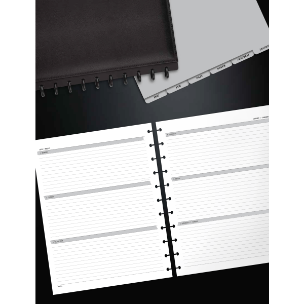 Tul Discbound Weekly/Monthly Planner Refill Pages, Letter Size 1 ct Shipt
