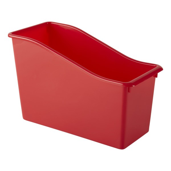 slide 3 of 6, Office Depot Brand Plastic Book Bin, 7-1/2"H X 11-1/2"W X 5-1/2"D, Assorted Colors, 1 ct
