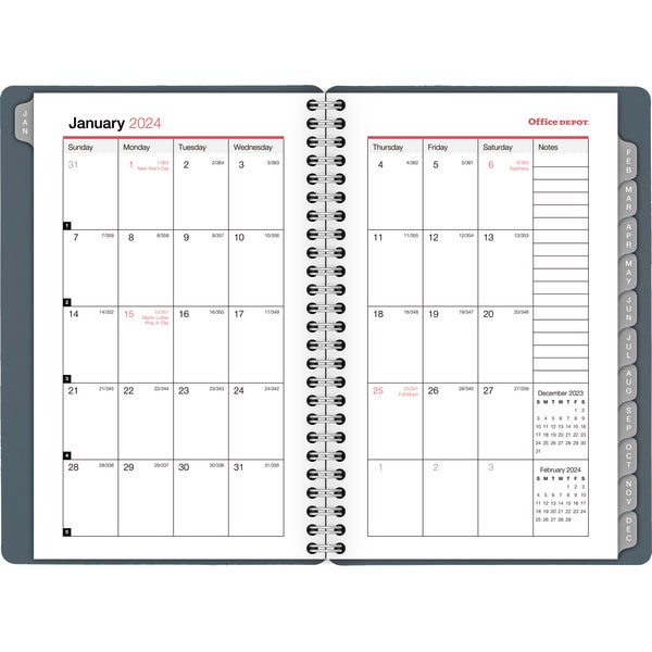 Office Depot Brand Weekly/Monthly Appointment Book, 4