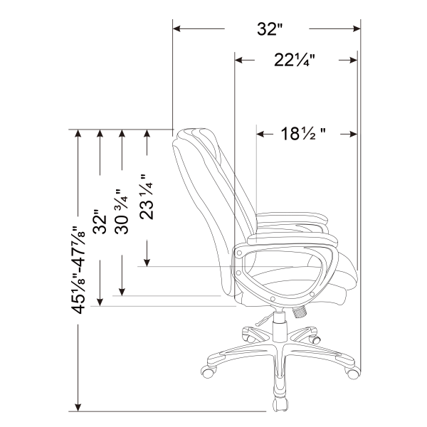 slide 2 of 6, Realspace Treswell Bonded Leather High-Back Executive Chair, Brown/Champagne, 1 ct