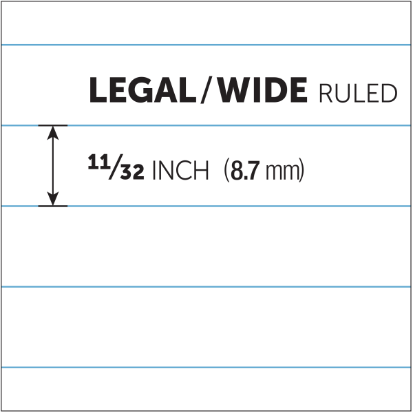 slide 5 of 6, Office Depot Brand Professional Legal Pad, 8 1/2'' X 14'', White, Legal Ruled, 50 Sheets, 4 Pads/Pack, 50 ct