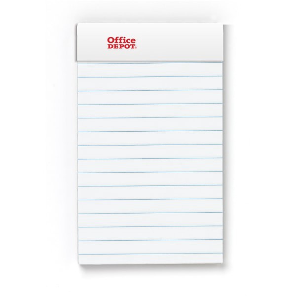 slide 5 of 6, Office Depot Brand Mini Perforated Legal Pad, 3" X 5", White, Pack Of 6 Pads, 6 ct