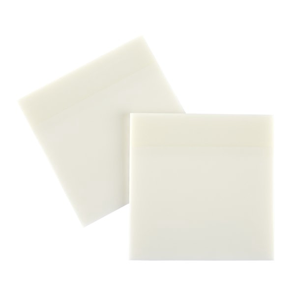 slide 3 of 4, Office Depot Brand Translucent Sticky Notes, 3" X 3", Clear, 50 Notes Per Pad, Pack Of 2 Pads, 2 ct