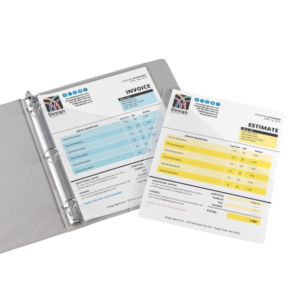 slide 2 of 2, Office Depot Brand Single Pocket Sheet Protectors, 8-1/2'' X 11'', Clear, Pack Of 5, 5 ct