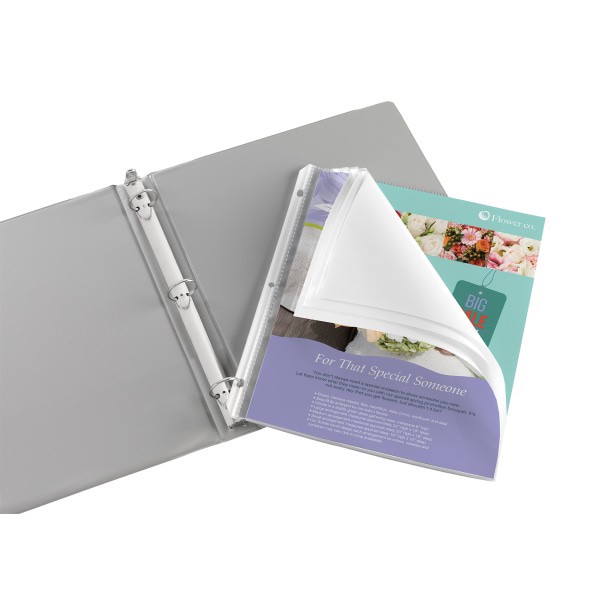 slide 2 of 2, Office Depot Brand 10-Pocket Sheet Protector, 8-1/2'' X 11'', Clear, 1 ct