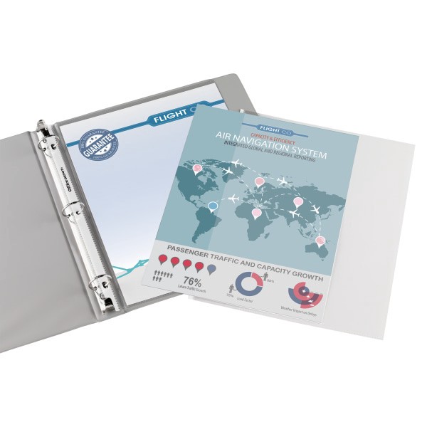 slide 2 of 2, Office Depot Brand Side-Loading Sheet Protectors, 8-1/2'' X 11'', Clear, Pack Of 25, 25 ct