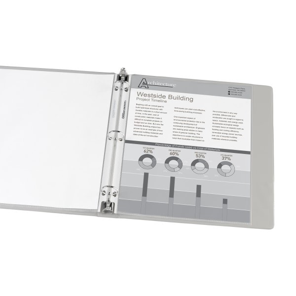 slide 3 of 3, Office Depot Brand Super Heavyweight Sheet Protectors, 8-1/2'' X 11'', Non-Glare, Pack Of 50, 50 ct