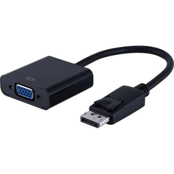 slide 4 of 4, Ativa Displayport To Vga Pigtail Adapter, 6&Rdquo;, Black, 36543, 1 ct