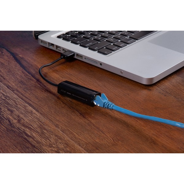 slide 3 of 6, Ativa Usb 2.0 To Ethernet Adapter, 27562, Male Usb-A To Female Ethernet Rj45 Port, 10-100Mbps, 1 ct