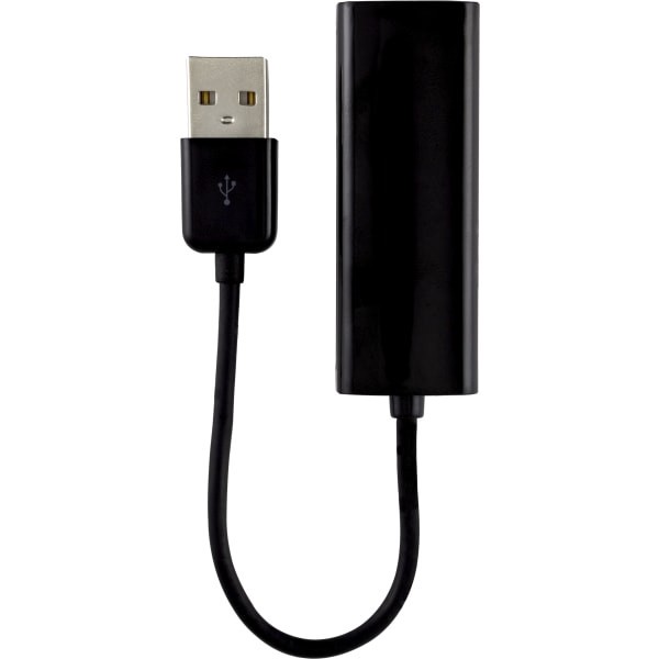 slide 5 of 6, Ativa Usb 2.0 To Ethernet Adapter, 27562, Male Usb-A To Female Ethernet Rj45 Port, 10-100Mbps, 1 ct