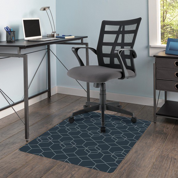 slide 2 of 2, Realspace Decorative Chair Mat, 35'' X 40'', Hexagon, 1 ct