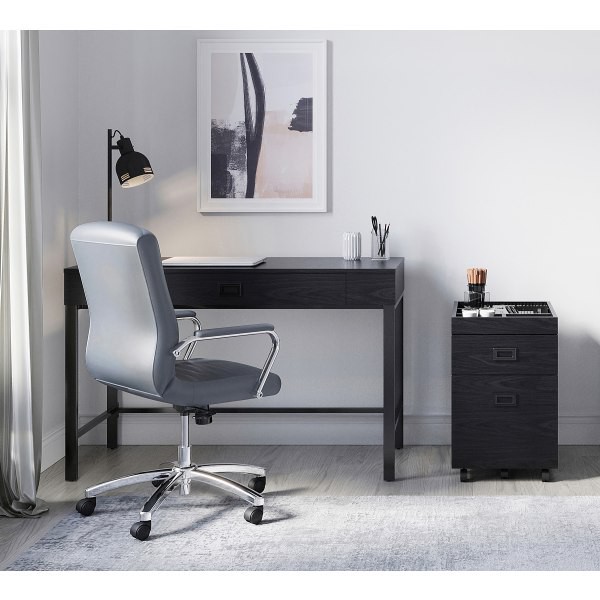 slide 6 of 10, Realspace Brezio 19"D Vertical 2-Drawer Mobile File Cabinet, Black, 1 ct