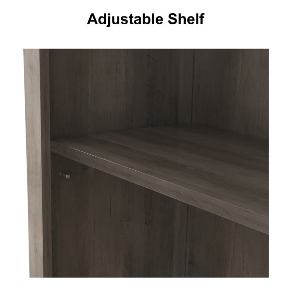slide 3 of 10, Realspace Peakwood 71"H 5-Shelf Bookcase, Smoky Brown, 1 ct
