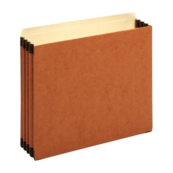 slide 2 of 3, Office Depot Brand File Cabinet Pockets, 3 1/2'' Expansion, Letter Size, Brown, Pack Of 5 Pockets, 5 ct