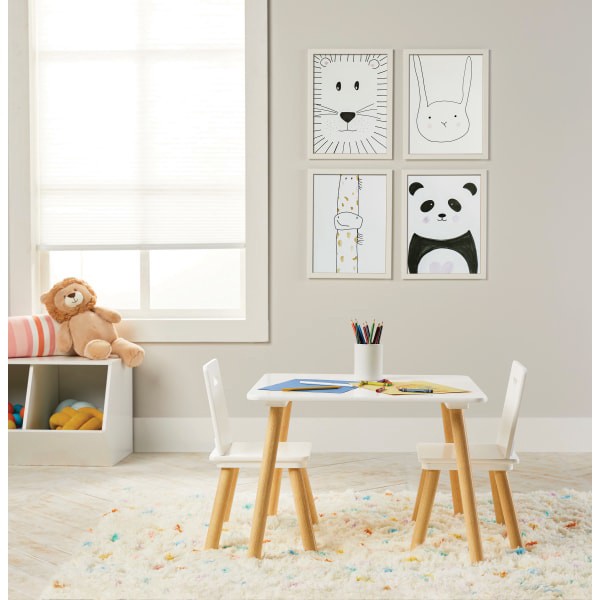 slide 8 of 10, Realspace Briggle Activity Table And Chairs, White, 1 ct