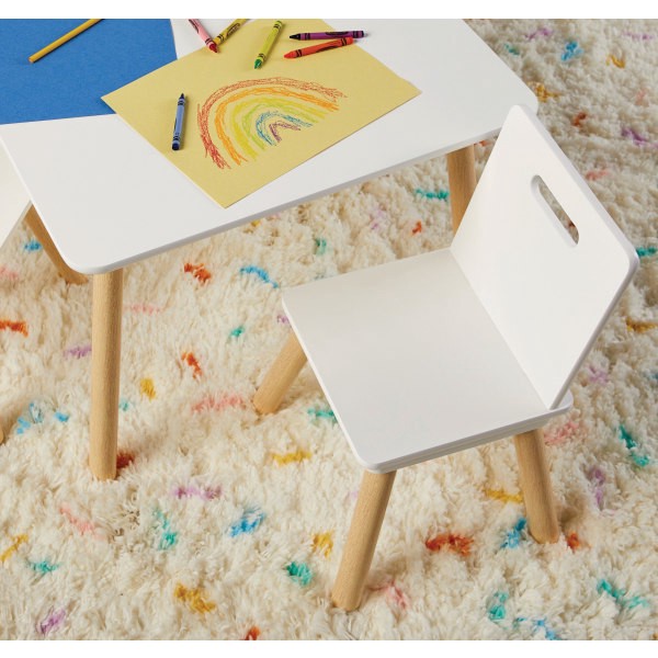 slide 9 of 10, Realspace Briggle Activity Table And Chairs, White, 1 ct