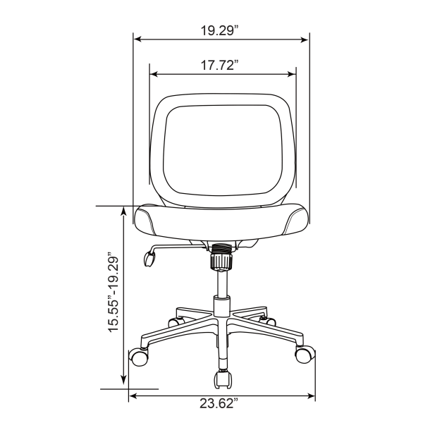 slide 2 of 10, Realspace Adley Mesh/Fabric Low-Back Task Chair, Black, 1 ct