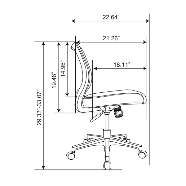 slide 8 of 10, Realspace Adley Mesh/Fabric Low-Back Task Chair, Black, 1 ct