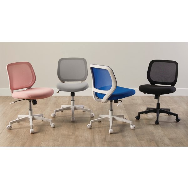 slide 9 of 10, Realspace Adley Mesh/Fabric Low-Back Task Chair, Gray/White, 1 ct
