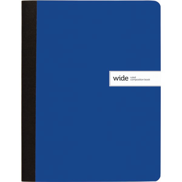 slide 2 of 5, Office Depot Brand Composition Books, 7-1/2'' X 9-3/4'', Wide Ruled, 100 Sheets, Assorted Colors, Pack Of 4 Books, 4 ct