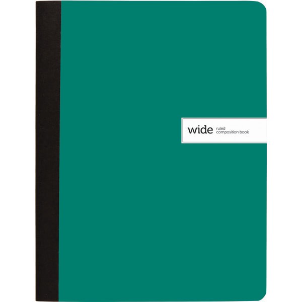 slide 3 of 5, Office Depot Brand Composition Books, 7-1/2'' X 9-3/4'', Wide Ruled, 100 Sheets, Assorted Colors, Pack Of 4 Books, 4 ct