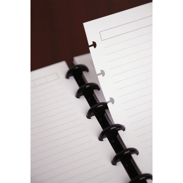 slide 3 of 3, TUL Discbound Refill Pages, 8-1/2" X 11", Narrow Ruled, Letter Size, 100 Pages (50 Sheets), White, 50 ct