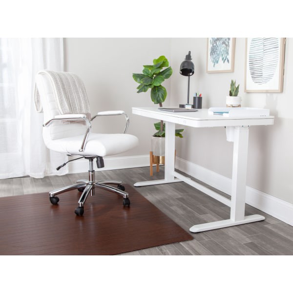 slide 4 of 6, Realspace Bamboo Chair Mat, 48&Rdquo; X 52&Rdquo;, Brown, 1 ct