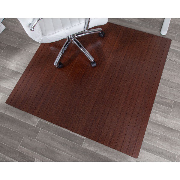 slide 6 of 6, Realspace Bamboo Chair Mat, 48&Rdquo; X 52&Rdquo;, Brown, 1 ct