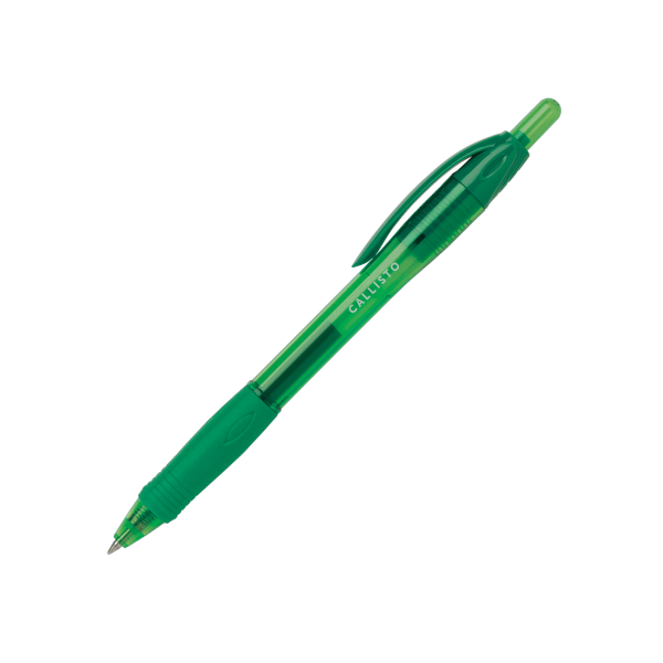 slide 2 of 2, Office Depot Brand Retractable Ballpoint Pens, Medium Point, 1.0 Mm, Green Barrel, Green Ink, Pack Of 4, 4 ct