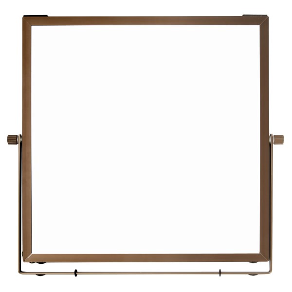 slide 2 of 7, Office Depot Brand Magnetic Table-Top Dry-Erase Board, 10'' X 10'', Dark Bronze Aluminum Frame, 10 in
