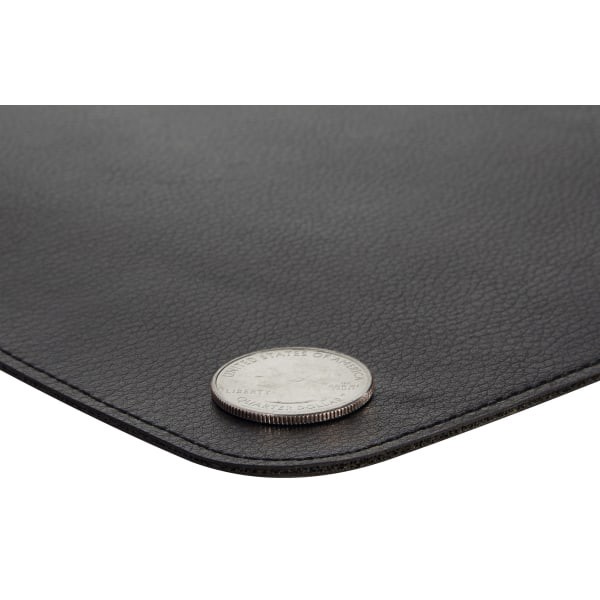 slide 3 of 10, Realspace Reversible Desk Pad With Antimicrobial Treatment, 20'' X 36'', Black/Gray, 20 in