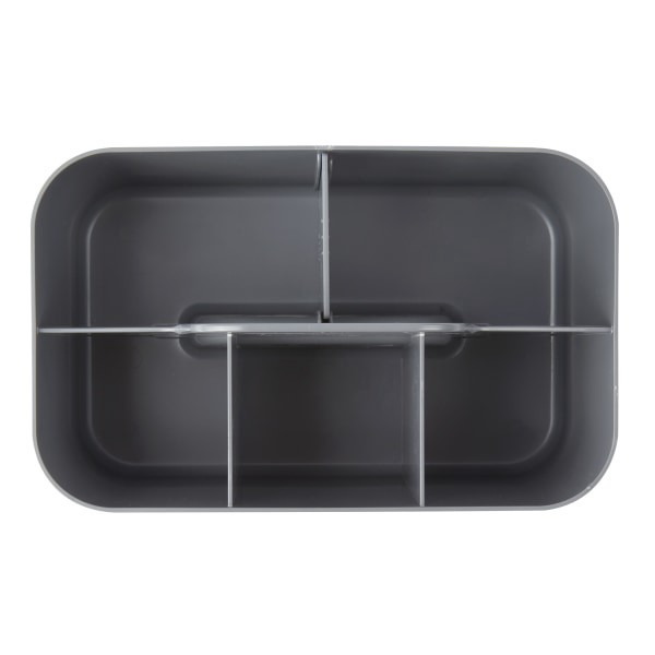 slide 2 of 4, Realspace Stackable Storage Caddy, 6-3/4"H X 9-7/8"W X 6-3/16"D, Gray, 1 ct
