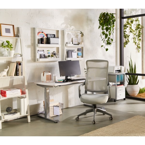 Realspace Lenzer Mesh HighBack Task Chair, Gray 1 ct Shipt