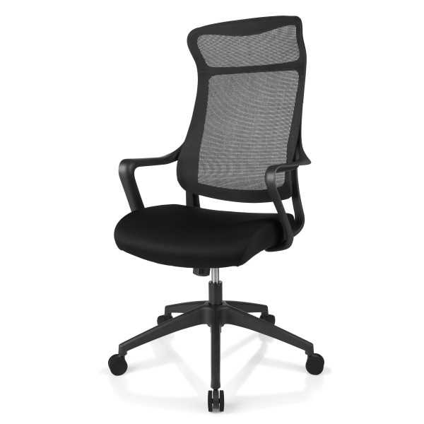 slide 5 of 10, Realspace Lenzer Mesh High-Back Task Chair, Black, 1 ct