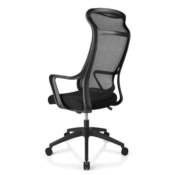 slide 4 of 10, Realspace Lenzer Mesh High-Back Task Chair, Black, 1 ct