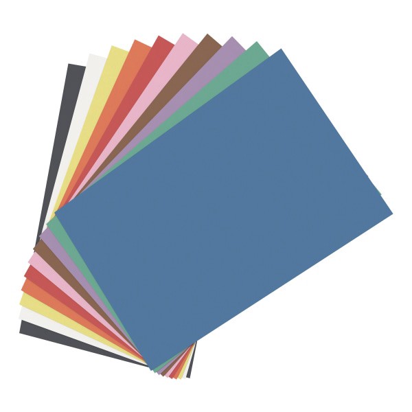 slide 2 of 5, Office Depot Brand Construction Paper, 12'' X 18'', 100% Recycled, Assorted, Pack Of 50 Sheets, 50 ct
