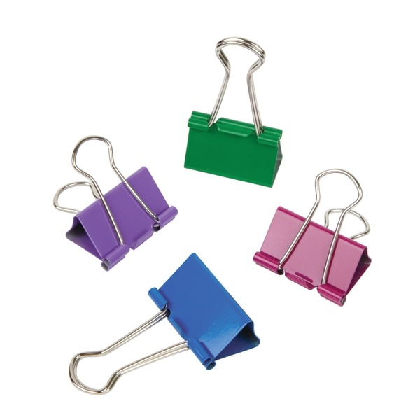 slide 6 of 6, Office Depot Brand Binder Clip Combo Pack, Assorted Sizes, Assorted Colors, Pack Of 200, 200 ct