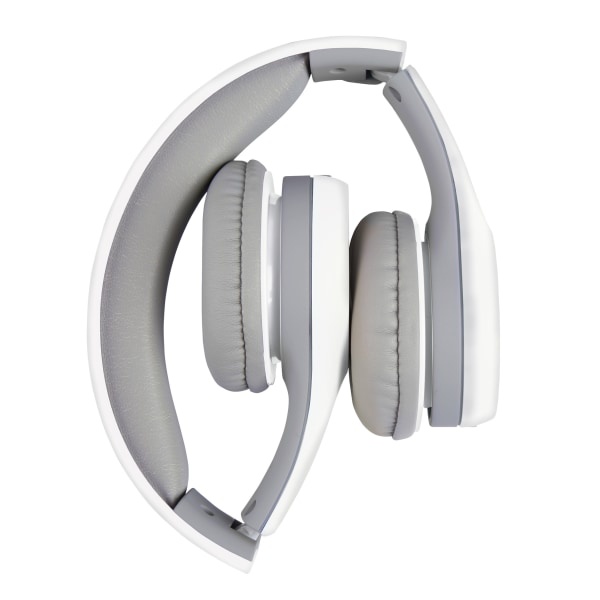 slide 3 of 3, Ativa Kids' On-Ear Wired Headphones With On-Cord Microphone, White/Gray, 1 ct