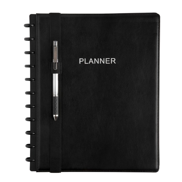 slide 3 of 4, TUL Discbound Notebook Pen Loop Holders, Letter/Junior Sizes, Black, Set Of 2 Holders, 1 ct