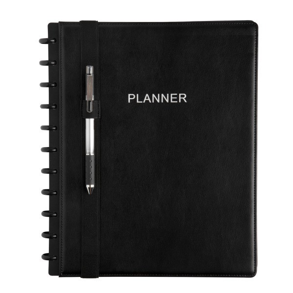 slide 4 of 4, TUL Discbound Notebook Pen Loop Holders, Letter/Junior Sizes, Black, Set Of 2 Holders, 1 ct