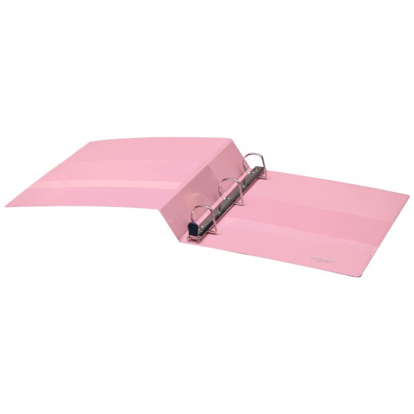 slide 5 of 7, Office Depot Heavy-Duty View 3-Ring Binder, 1 1/2'' D-Rings, 49% Recycled, Pink, 1 ct