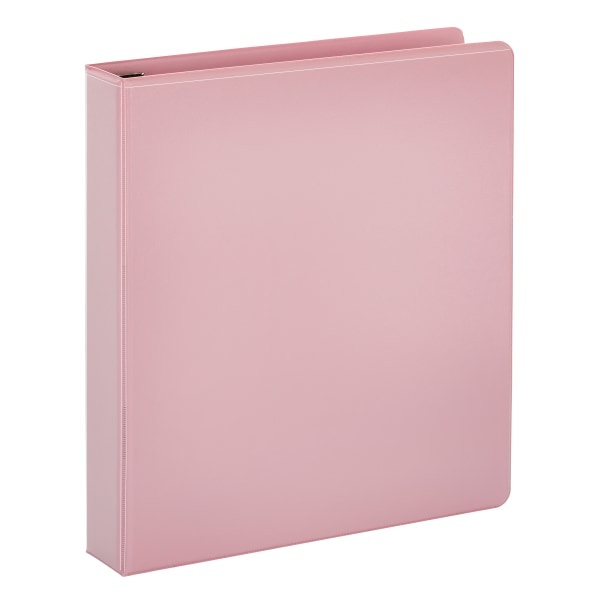 slide 6 of 8, Office Depot Heavy-Duty View 3-Ring Binder, 1 1/2'' D-Rings, 49% Recycled, Pink, 1 ct