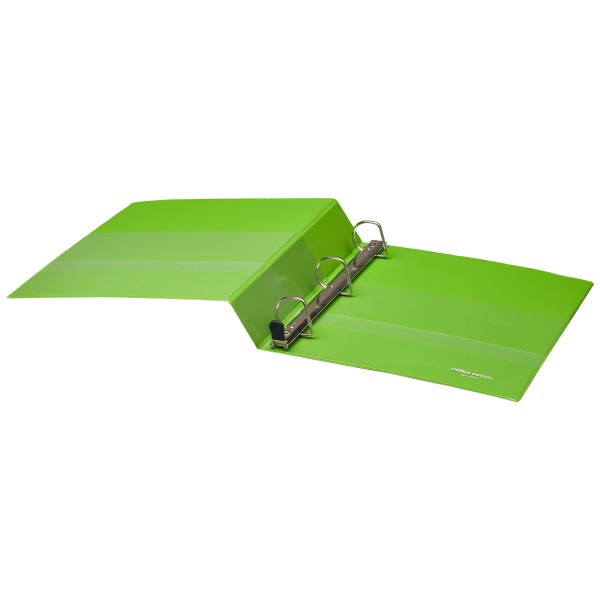 slide 2 of 8, Office Depot [In]Place Heavy-Duty View 3-Ring Binder, 1 1/2'' D-Rings, Army Green, 1 ct