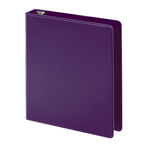 slide 4 of 5, Office Depot [In]Place Heavy-Duty Easy-Open 3-Ring Binder, 1 1/2'' D-Rings, Purple, 1 ct