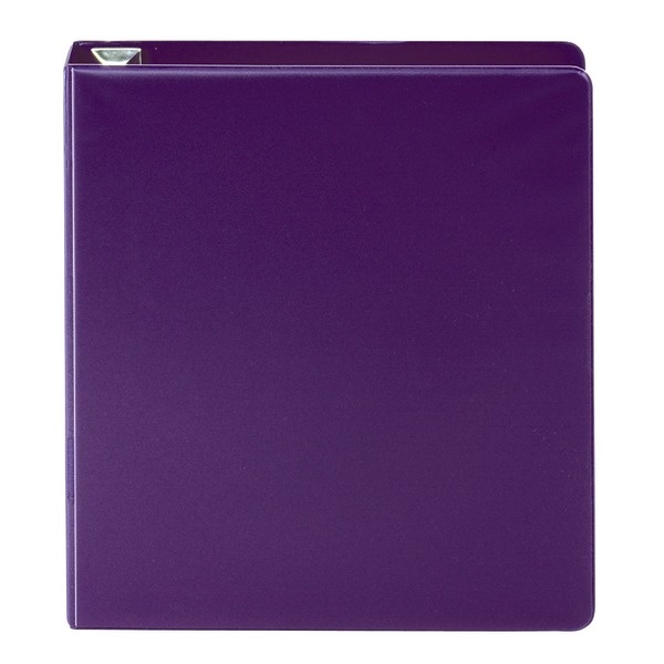 slide 3 of 5, Office Depot [In]Place Heavy-Duty Easy-Open 3-Ring Binder, 1 1/2'' D-Rings, Purple, 1 ct