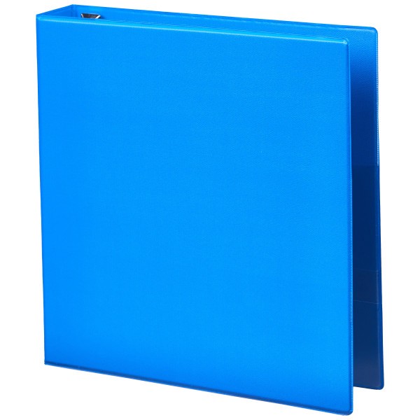 slide 4 of 6, Office Depot Heavy-Duty 3-Ring Binder, 1 1/2'' D-Rings, 49% Recycled, Blue, 1 ct