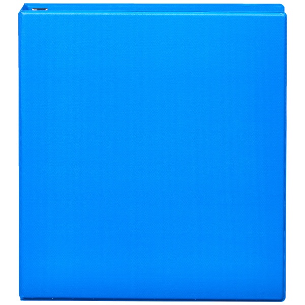 slide 5 of 5, Office Depot Brand Heavy-Duty 3-Ring Binder, 1'' D-Rings, 49% Recycled, Blue, 1 in