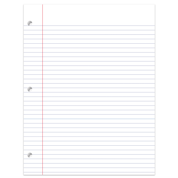 slide 2 of 2, Office Depot Brand College-Ruled Notebook Filler Paper, 3-Hole Punched, 11'' X 8 1/2'', 100 Sheets, 100 ct